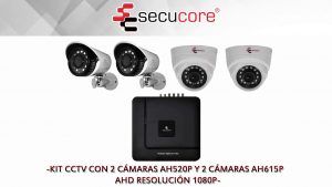 Kit-CCTV-Videovigilancia-Secucore-KITEAH041080BD-DVR-y-4-Camaras-AHD-1080p